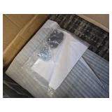 MEISSALIVVE Coffee Table and 2 Ottomans, Gray