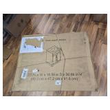 $164 Bathroom Vanity with Ceramic Sink, 24-Inch Milky White Cabinet