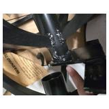 Black Swivel Textilene Metal Patio Outdoor Dining Chair (2-Pack)