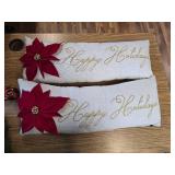 Two Pack Pier 1 Happy Holidays Pillows, 28"