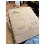 $64 20" Patio Side Table - Wicker End Table, Tempered Glass Top