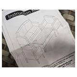 $440 Farini 4-Piece Wicker Sofa Set with Coffee Table, Dark Gray