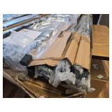 $151 Queen Size Bed Frame with Headboard, LED Light, Storage Drawers