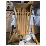 $218 Melino 2PCS Acacia Folding Chair for Outdoor, Walnut - Pair