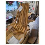 $218 Melino 2PCS Acacia Folding Chair for Outdoor, Walnut - Pair