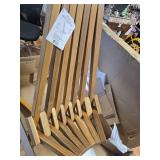 $218 Melino 2PCS Acacia Folding Chair for Outdoor, Walnut - Pair