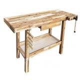 $174 Olympia Tools 48-inch Wood Workbench, 330 lb Capacity, Acacia