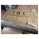 $400 IGL Basketball Hoop with 52-Inch Backboard, 10 ft Portable