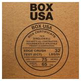 $67 BOX USA 15x15x30 Corrugated Boxes, Tall, Pack of 15