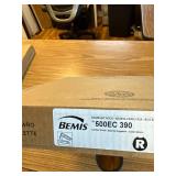 Bemis Lift-Off Wood Round Toilet Seat, White, 19 x 15.12 in