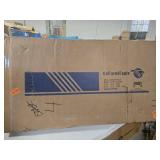 $240 White Vanity Desk with Illuminated Mirror, 12 LED Lights