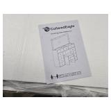 $240 White Vanity Desk with Illuminated Mirror, 12 LED Lights