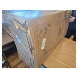 $180 Tilt-Out Trash Cabinet, Fast Install, White, Holds 2x13gal Bins