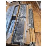 $151 Queen Size Bed Frame with Headboard, LED Light, Storage Drawers