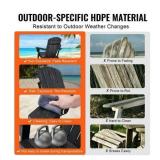 $268 Adirondack Chairs Set of 2, Folding Plastic Outdoor Chairs, Black