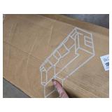 $460 Korser Left Chair with Pillow, Corduroy Beige