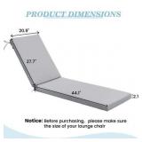 $54 Pellebant Outdoor Chaise Lounge Cushion in Dark Gray