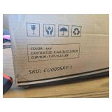 $66 Pellebant Outdoor Seat Cushion Set 21 x 22 in Seat & Back, Blue