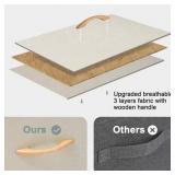 $80 Pellebant 5-Drawer Vertical Storage Tower Organizer Beige Wood