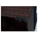 $177 BLOWN 2-Piece Wicker Patio Ottomans, Footrests with Storage