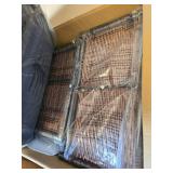 $177 BLOWN 2-Piece Wicker Patio Ottomans, Footrests with Storage