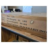 $180 FOOWIN HDPE Folding Adirondack Chair with Cup Holder, Brown