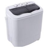 $97 Compact Portable Washing Machine Twin Tub with Drain Pump 14.3Lbs