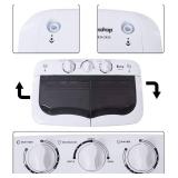 $97 Compact Portable Washing Machine Twin Tub with Drain Pump 14.3Lbs