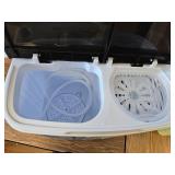 $97 Compact Portable Washing Machine Twin Tub with Drain Pump 14.3Lbs