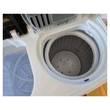$97 Compact Portable Washing Machine Twin Tub with Drain Pump 14.3Lbs