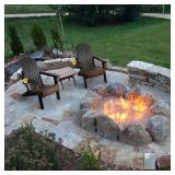 $210 FUNBERRY Folding Adirondack Chairs Set of 2, All-Weather HDPE