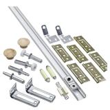 National Hardware 60 in White Steel Folding Door Hardware 1 pk