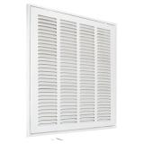 EZ-FLO 16x16 Return Air Vent Cover, Wall/Ceiling, White, 61654