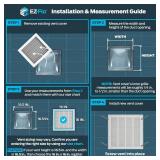 EZ-FLO 16x16 Return Air Vent Cover, Wall/Ceiling, White, 61654