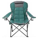 $60 ARROWHEAD OUTDOOR Folding Hybrid 2-in-1 Camping Chair 300lb, NAVY BLUE.