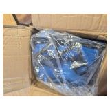 $60 ARROWHEAD OUTDOOR Folding Hybrid 2-in-1 Camping Chair 300lb, NAVY BLUE.