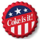 Coke Stamp Bottle Cap - Aluminum - 18"