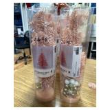 2 pink decoration trees 17