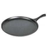 Lodge Cast Iron Round Griddle, 10.5-inch Pre-Seasoned Made in USA
