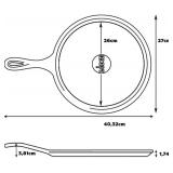 Lodge Cast Iron Round Griddle, 10.5-inch Pre-Seasoned Made in USA