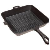 Old Mountain 10.5 in X 1.75 in Sq Grill Pan with Assist Hdle