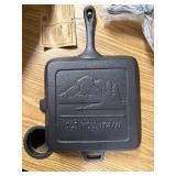 Old Mountain 10.5 in X 1.75 in Sq Grill Pan with Assist Hdle