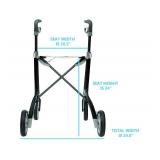 $577 byACRE Carbon Ultralight Rollator Walker, Organizer Bag, Black