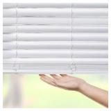 $66 Better Homes & Gardens 2 Cordless Faux Wood Blinds, White 51x64