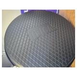 Oatey 24 in. Hot Water Heater Pan w/ 1 1.5 in. PVC Adapter, Black