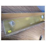 Prime-Line J-4703 6 x 34 in Aluminum Door Kick Brass Plated