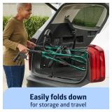 $73 Medline Aluminum Rollator Walker with Seat, Green, 250 lb