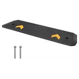 VEVOR Rubber Threshold Ramp 1" Rise, Wheelchair 3.7 ft, Non-Slip