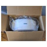 Carex Toilet Seat Riser, 5.5 in, Raised Seat Supports 300lbs