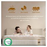 $190 Queen 12-Inch Memory Foam Hybrid Mattress, Pocket Springs